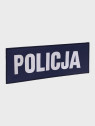 SPIN Naszywka Emblemat POLICJA 100x300mm ODBLASKOWA Rzep Granatowa