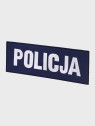 SPIN Naszywka Emblemat POLICJA 100x300mm ODBLASKOWA Rzep Granatowa