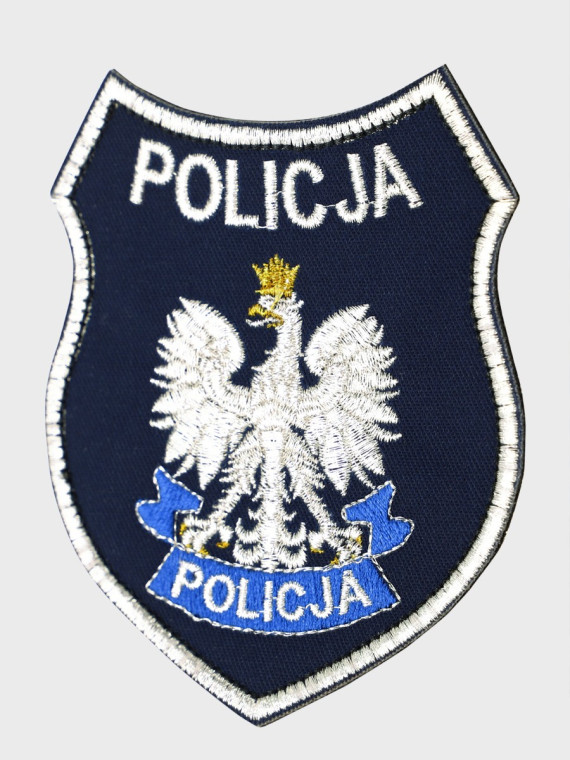 SPIN Emblemat Tarcza Policja Na Ramię Komisariat Duża Rzep Granatowa