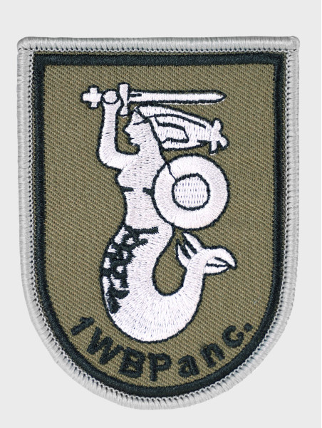 SPIN 1 Warszawska Brygada Pancerna 1WBPanc. Naszywka z Rzepem WP Gaszona 