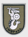 SPIN 1 Warszawska Brygada Pancerna 1WBPanc. Naszywka z Rzepem WP Gaszona 