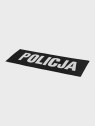 SPIN Naszywka Emblemat POLICJA 100x260mm ODBLASKOWA Rzep Czarna