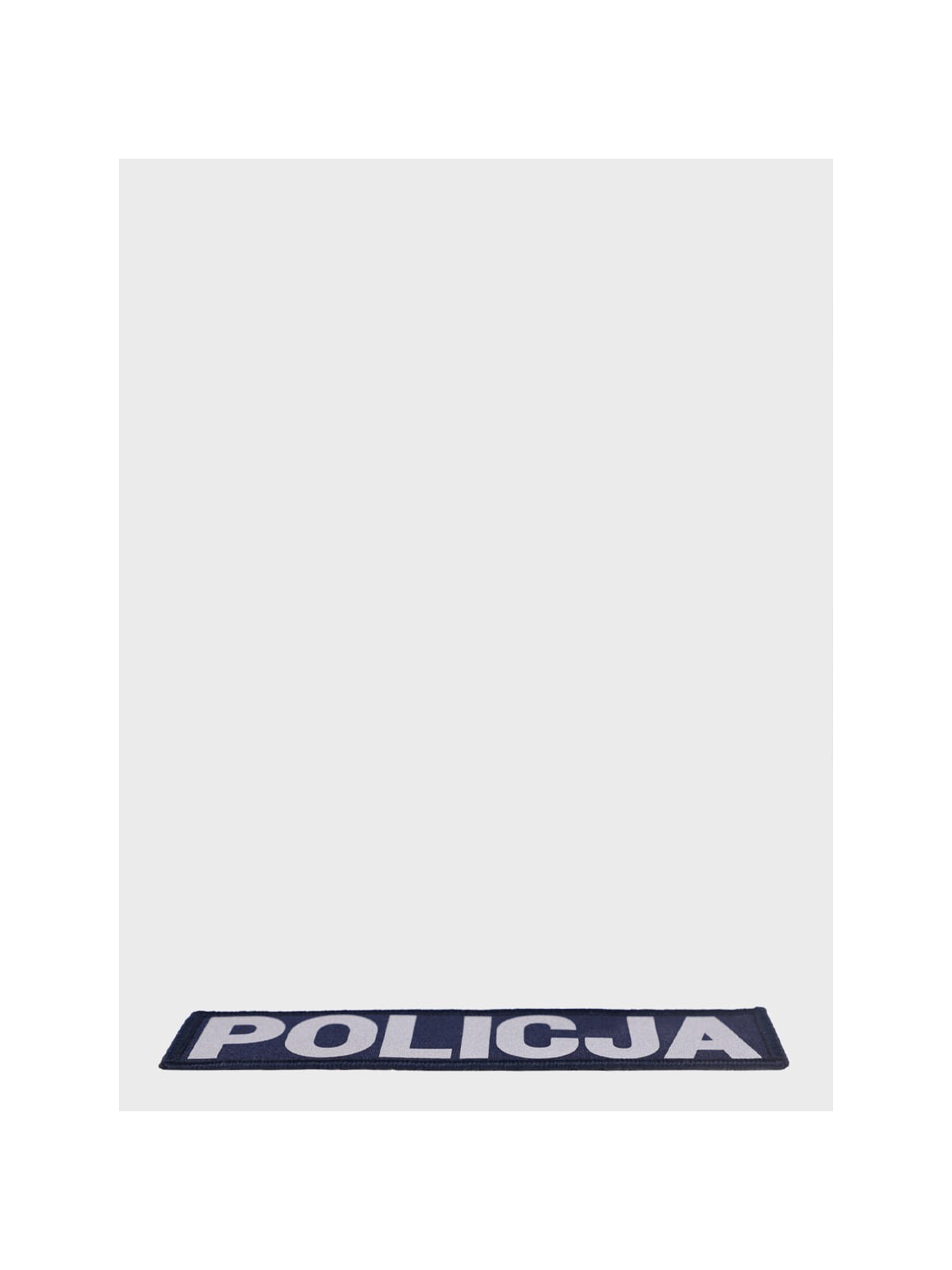 SPIN Naszywka Emblemat POLICJA 40x140mm ODBLASKOWA Rzep Granatowa