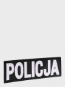 SPIN Naszywka Emblemat POLICJA 40x140mm ODBLASKOWA Rzep Czarna