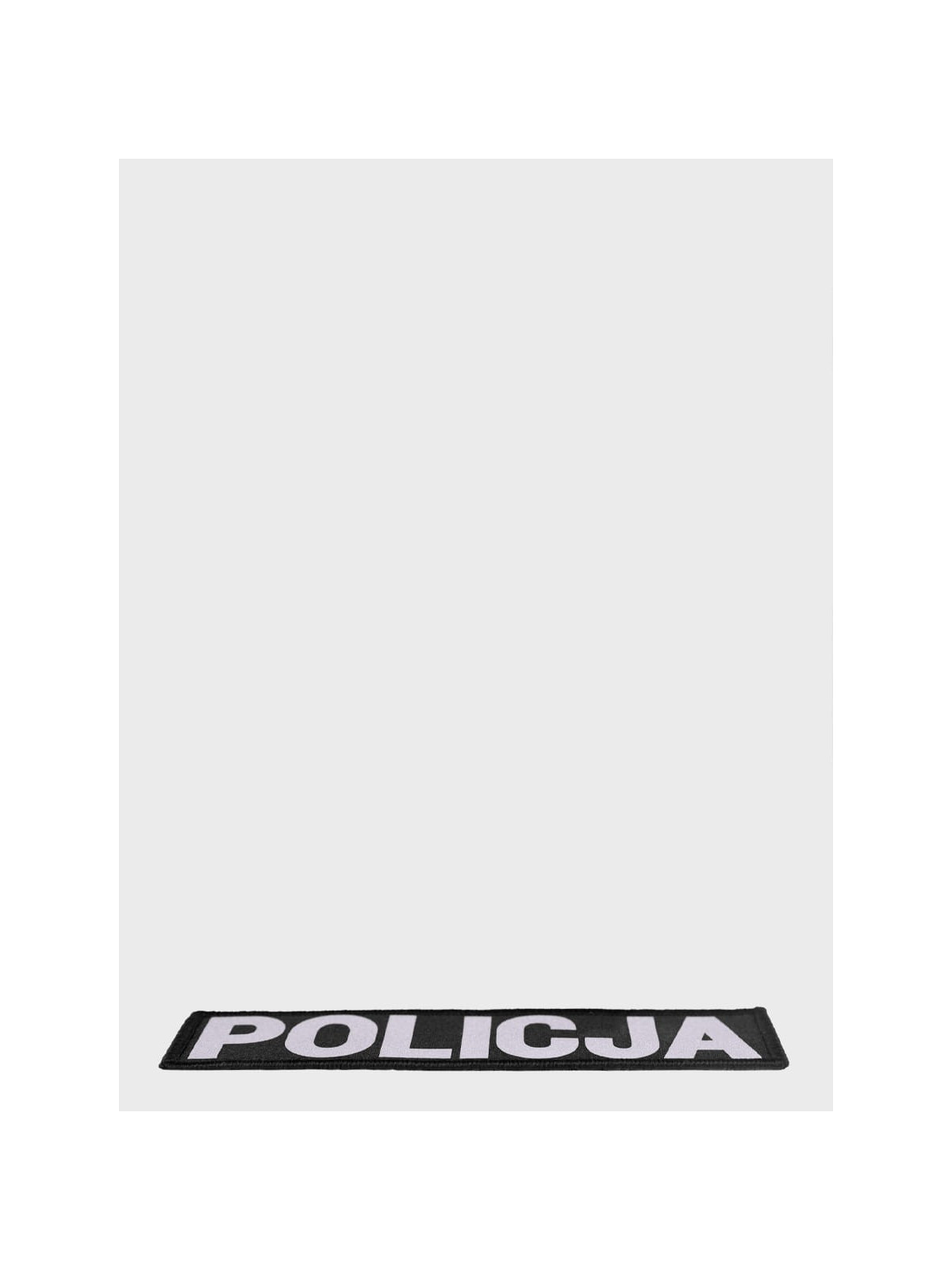 SPIN Naszywka Emblemat POLICJA 40x140mm ODBLASKOWA Rzep Czarna