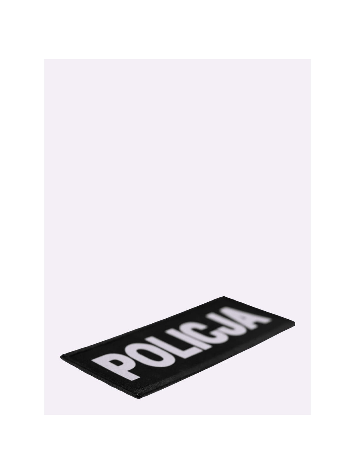 SPIN Naszywka Emblemat POLICJA 50x125mm ODBLASKOWA Rzep Czarna