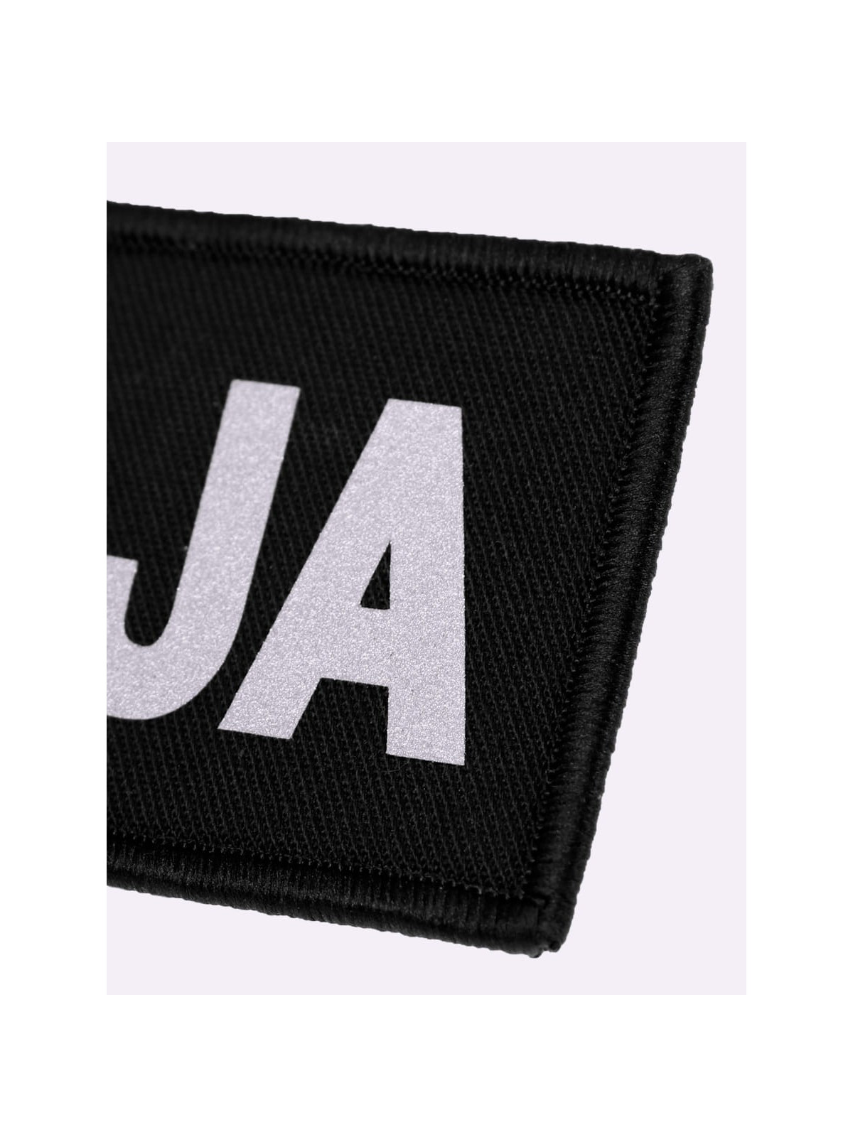 SPIN Naszywka Emblemat POLICJA 50x125mm ODBLASKOWA Rzep Czarna