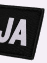 SPIN Naszywka Emblemat POLICJA 50x125mm ODBLASKOWA Rzep Czarna