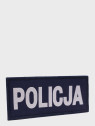 SPIN Naszywka Emblemat POLICJA 50x125mm ODBLASKOWA Rzep Granatowa