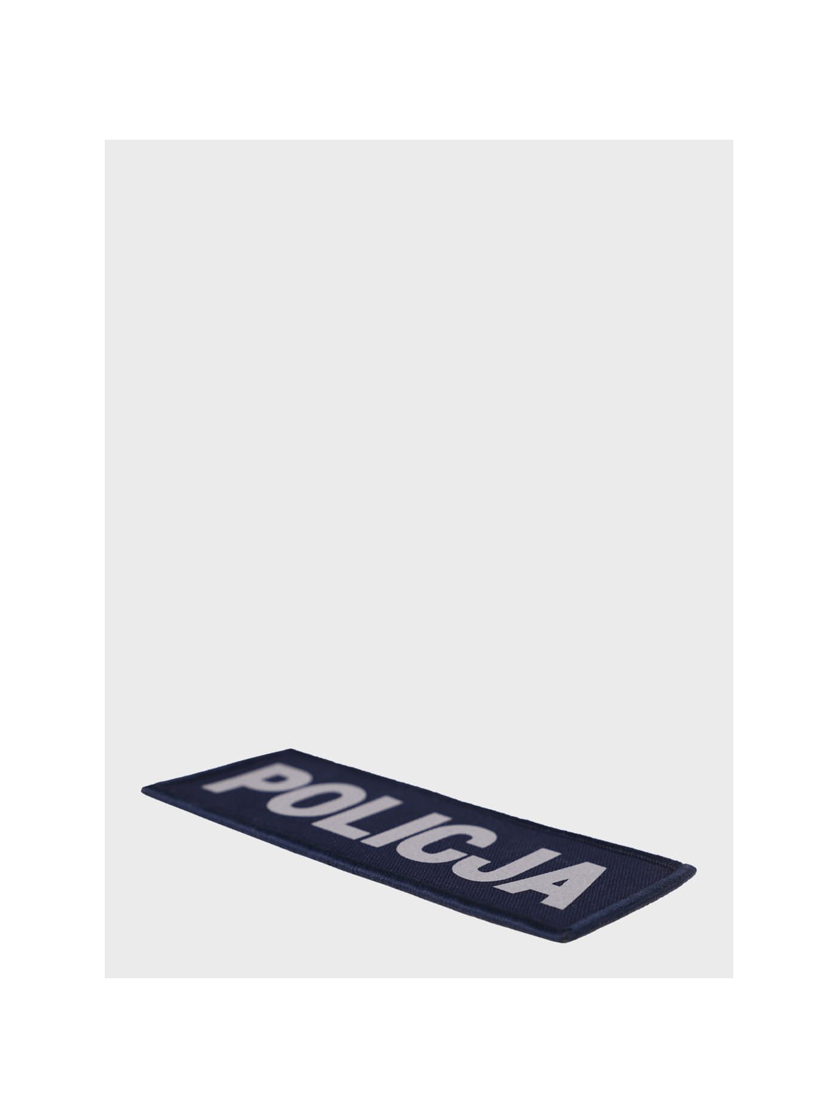 SPIN Naszywka Emblemat POLICJA 50x125mm ODBLASKOWA Rzep Granatowa
