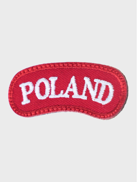 SPIN NASZYWKA EMBLEMAT ŁUCZEK POLAND Czerwony