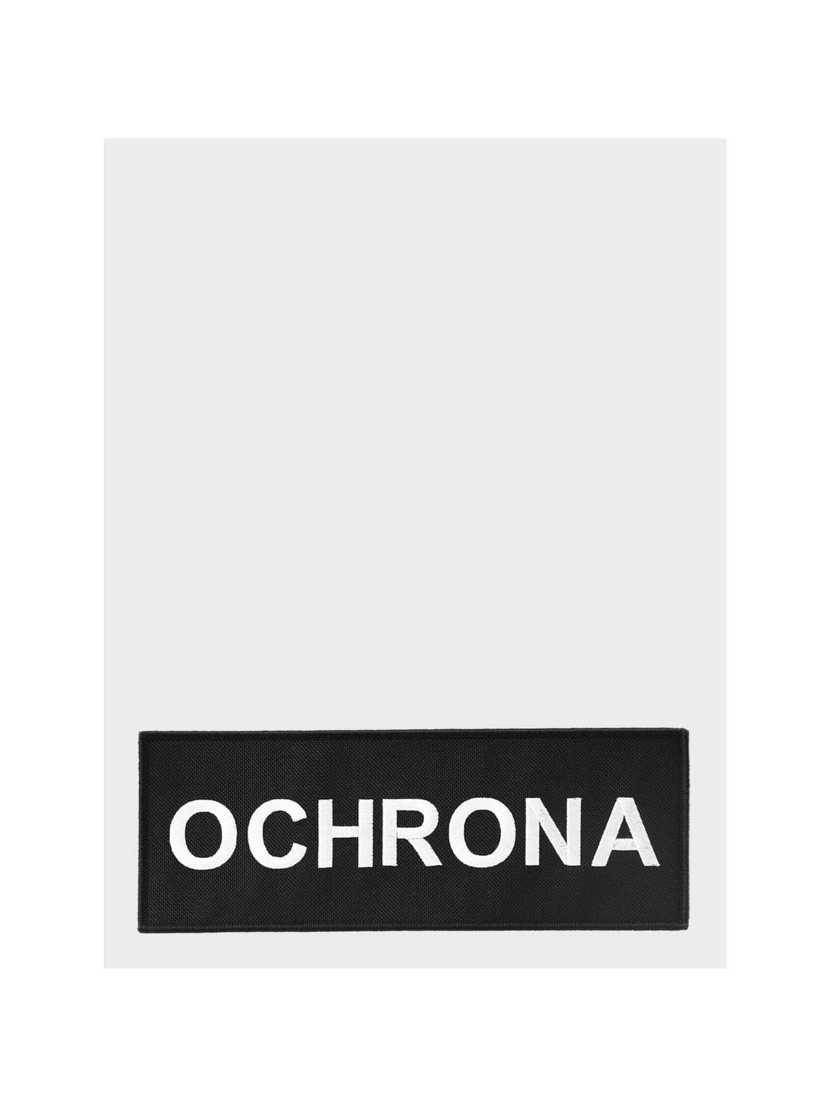 SPIN EMBLEMAT NASZYWKA OCHRONA 220X80MM RZEP CZARNA