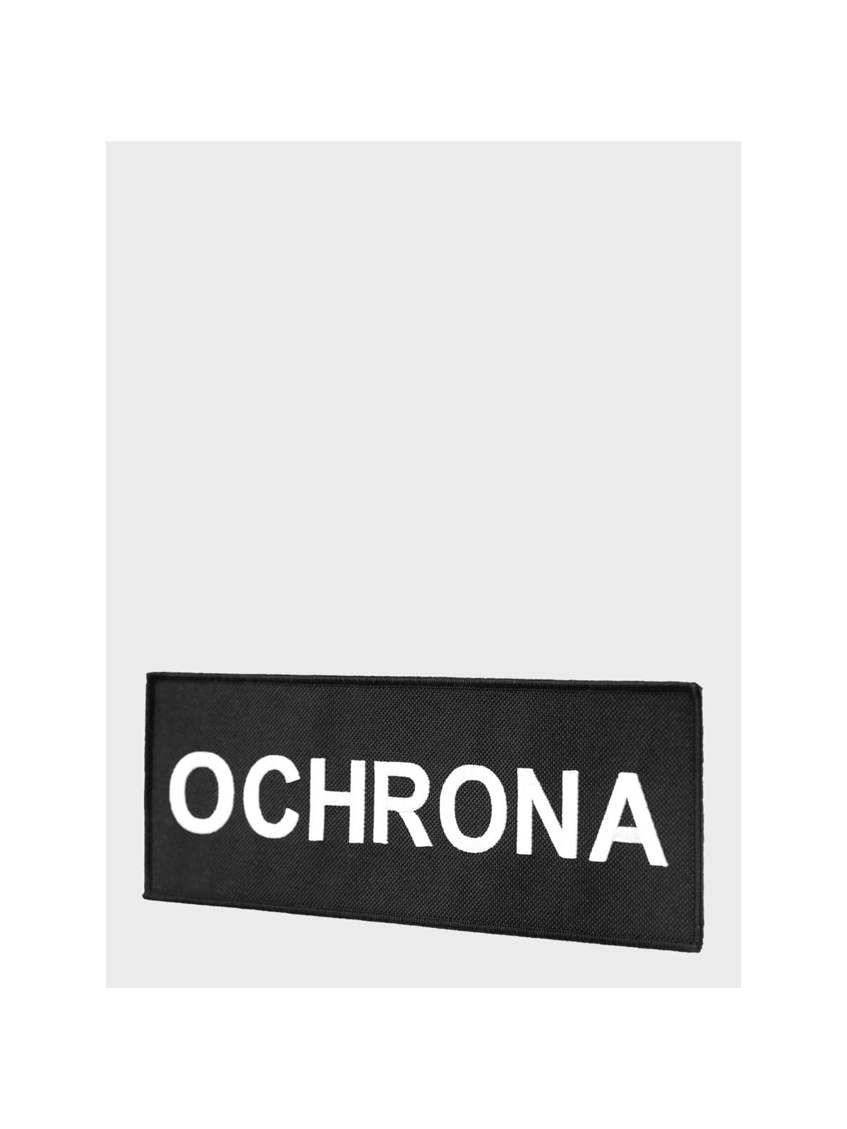 SPIN EMBLEMAT NASZYWKA OCHRONA 220X80MM RZEP CZARNA