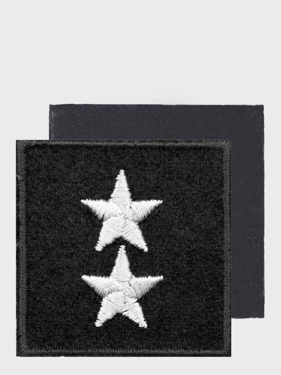 SPIN EMBLEMAT NA BERET STARSZY CHORĄŻY CZARNY