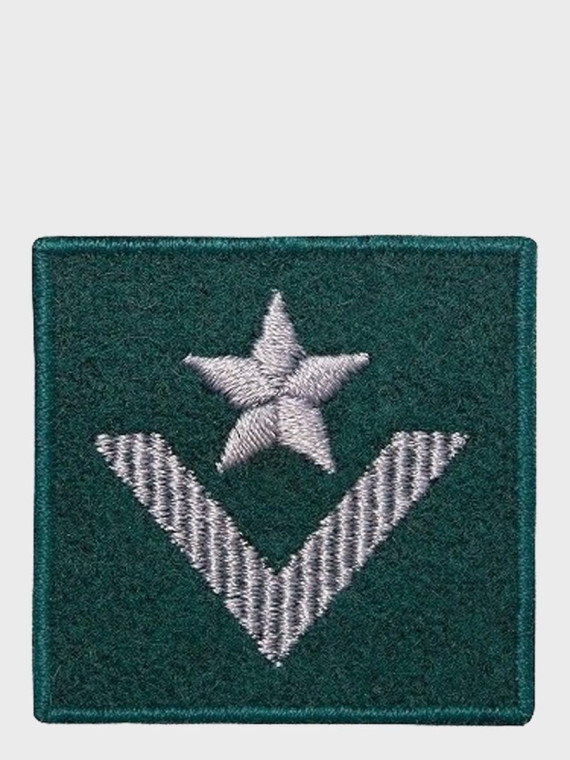 SPIN EMBLEMAT NA BERET MŁODSZY CHORĄŻY ZIELONY