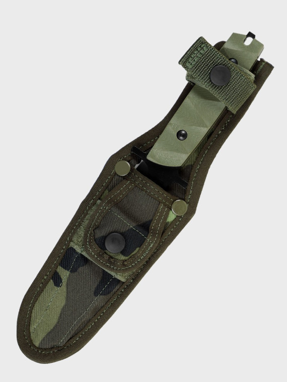 DEMOBIL NÓŻ WOJSKOWY ARMII CZESKIEJ Full Tang + ORYGINALNA Kabura Czeskie CAMO M95