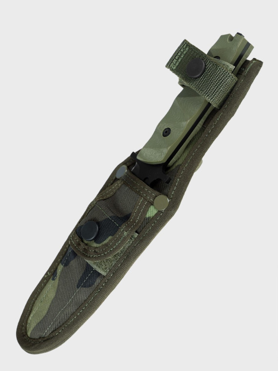 DEMOBIL NÓŻ WOJSKOWY ARMII CZESKIEJ Full Tang + ORYGINALNA Kabura Czeskie CAMO M95