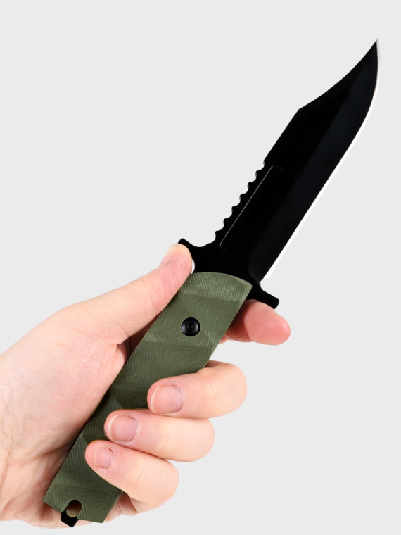 DEMOBIL NÓŻ WOJSKOWY ARMII CZESKIEJ Full Tang + ORYGINALNA Kabura Czeskie CAMO M95