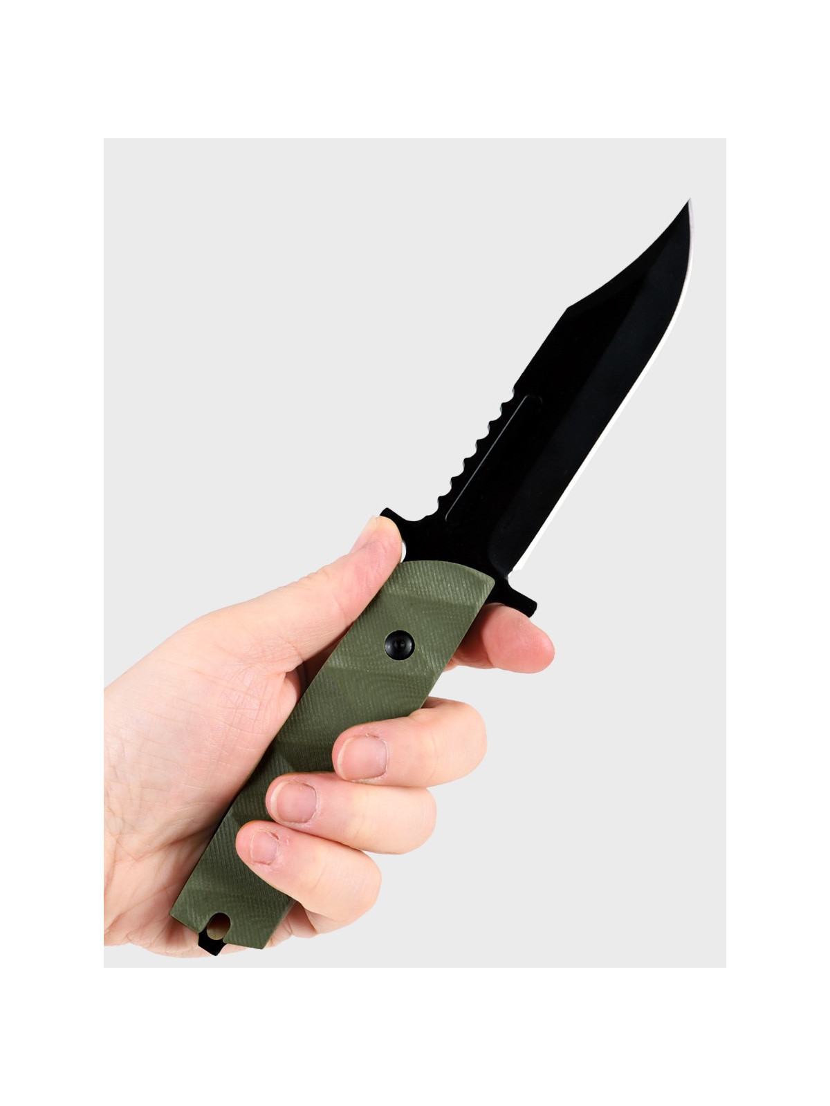 DEMOBIL NÓŻ WOJSKOWY ARMII CZESKIEJ Full Tang + ORYGINALNA Kabura Czeskie CAMO M95