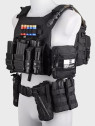PRIMAL GEAR Zestaw Ładownic Otwartych 5,56 mm + 2 Pistoletowe Molle Czarne
