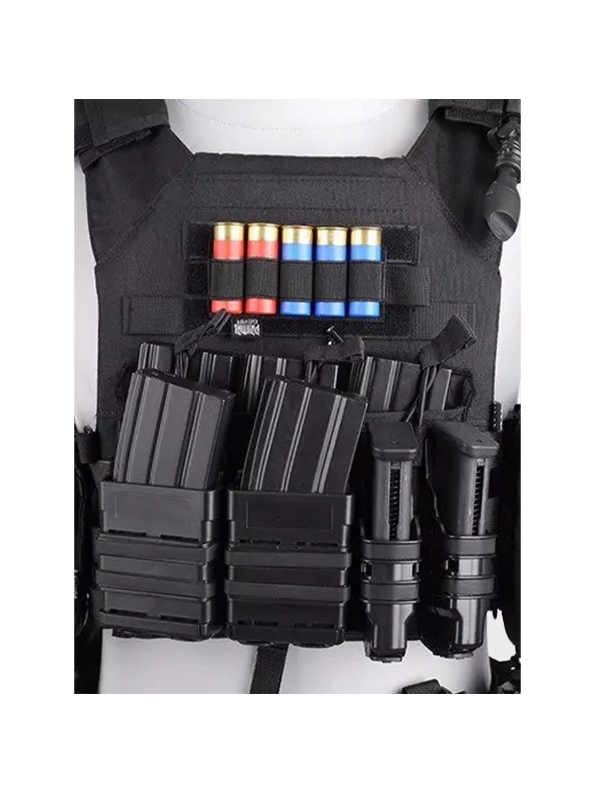 PRIMAL GEAR Zestaw Ładownic Otwartych 5,56 mm + 2 Pistoletowe Molle Czarne