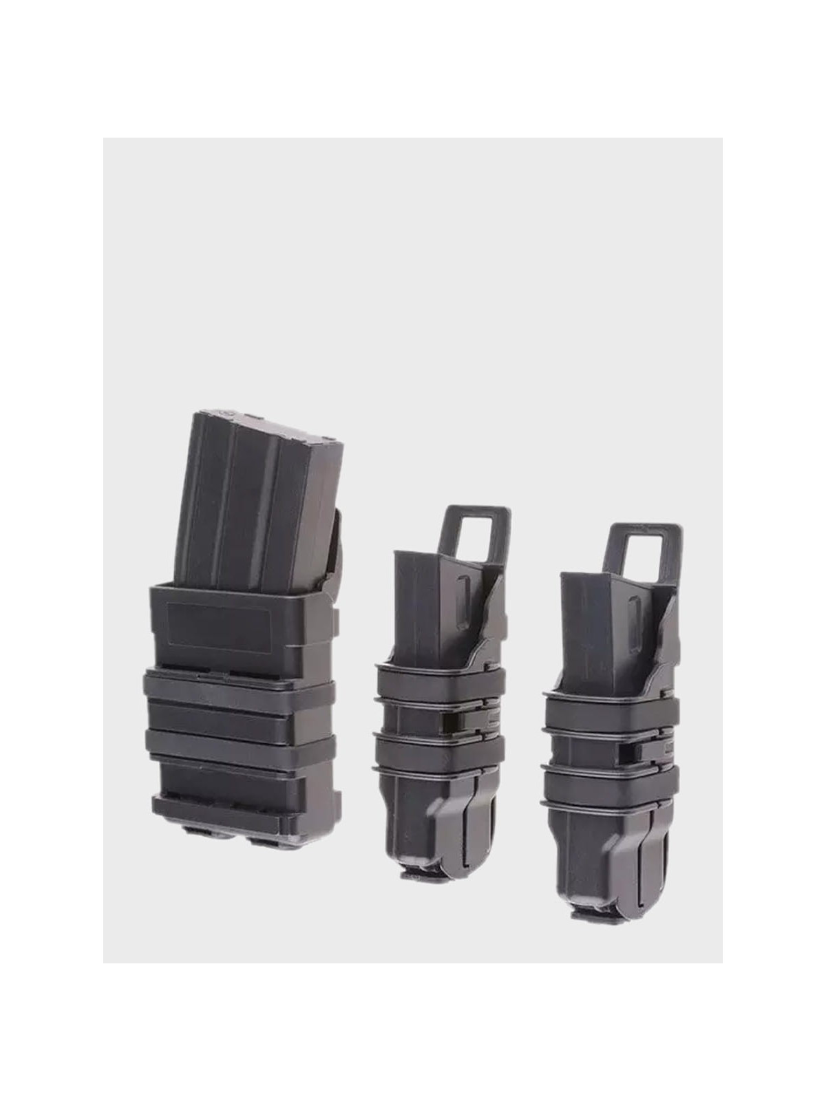 PRIMAL GEAR Zestaw Ładownic Otwartych 5,56 mm + 2 Pistoletowe Molle Czarne