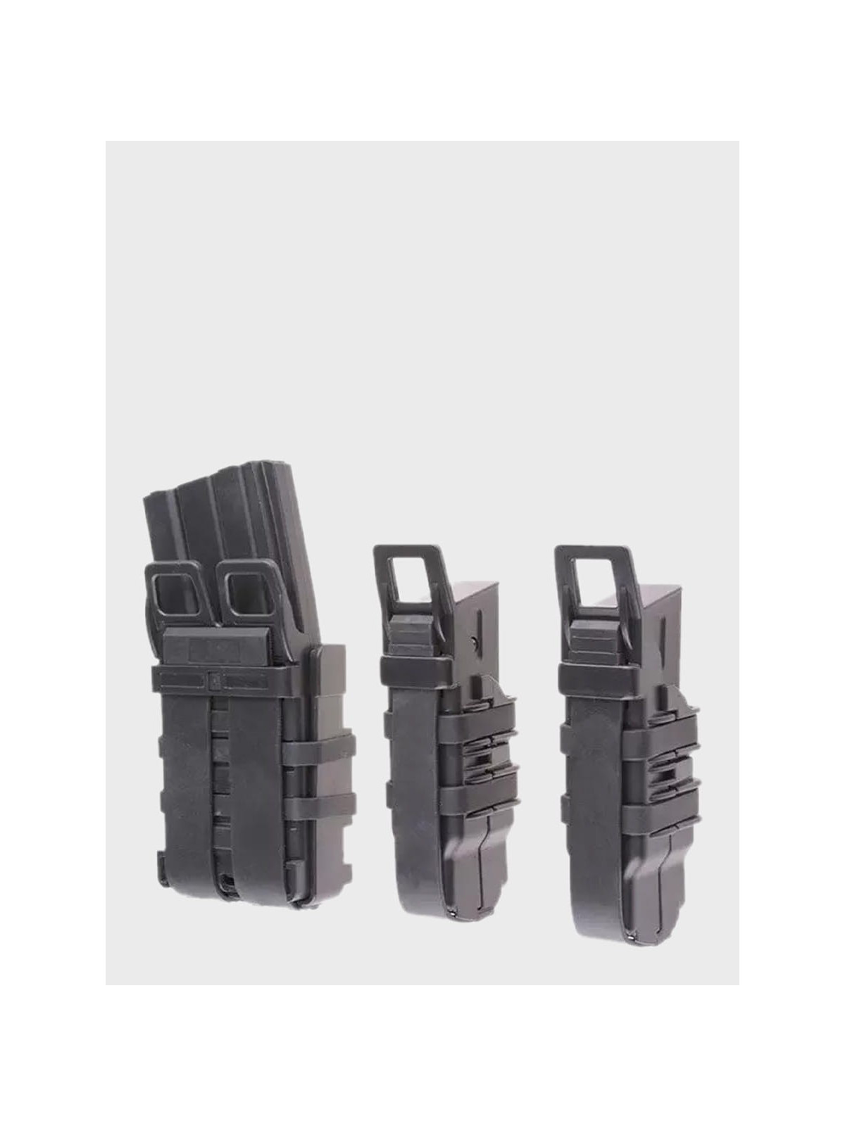 PRIMAL GEAR Zestaw Ładownic Otwartych 5,56 mm + 2 Pistoletowe Molle Czarne