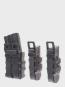 PRIMAL GEAR Zestaw Ładownic Otwartych 5,56 mm + 2 Pistoletowe Molle Czarne