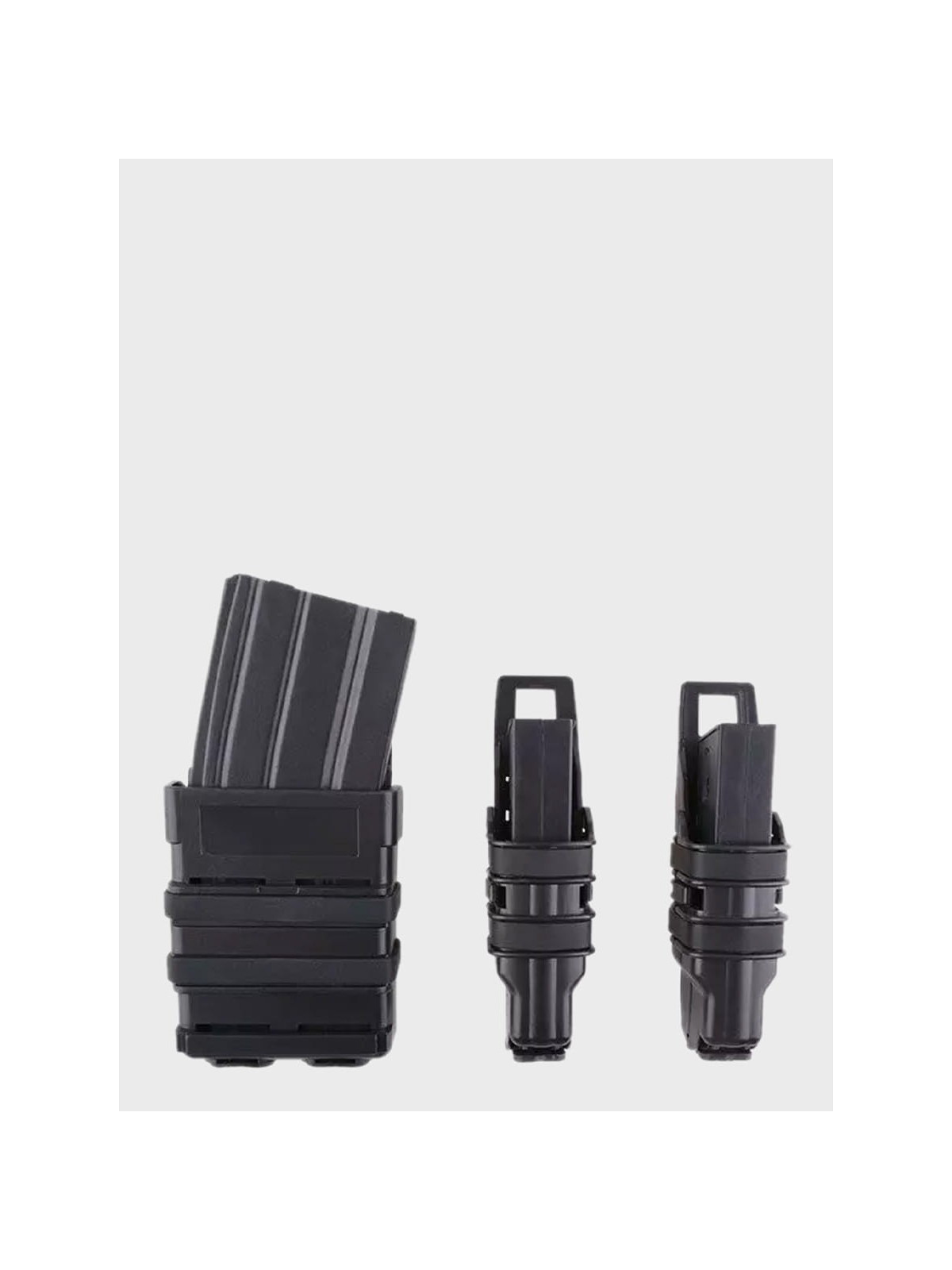 PRIMAL GEAR Zestaw Ładownic Otwartych 5,56 mm + 2 Pistoletowe Molle Czarne