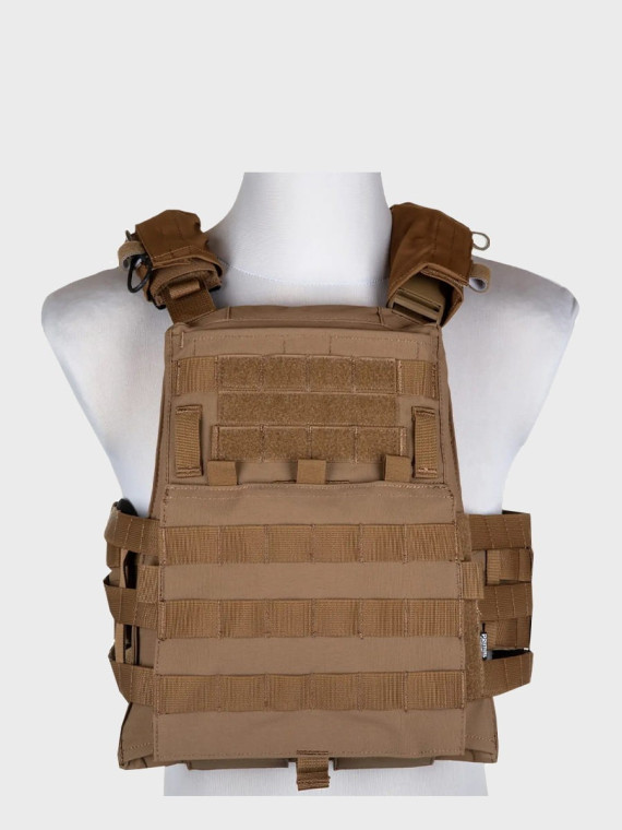 PRIMAL GEAR Kamizelka taktyczna Plate Carrier Trias molle velcro coyote