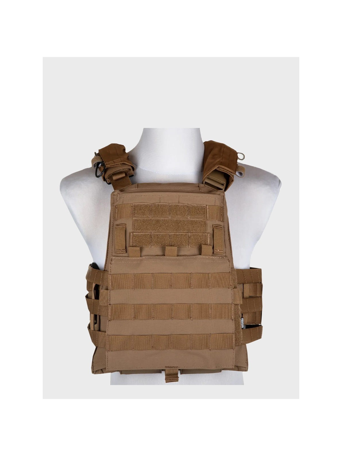 PRIMAL GEAR Kamizelka taktyczna Plate Carrier Trias molle velcro coyote