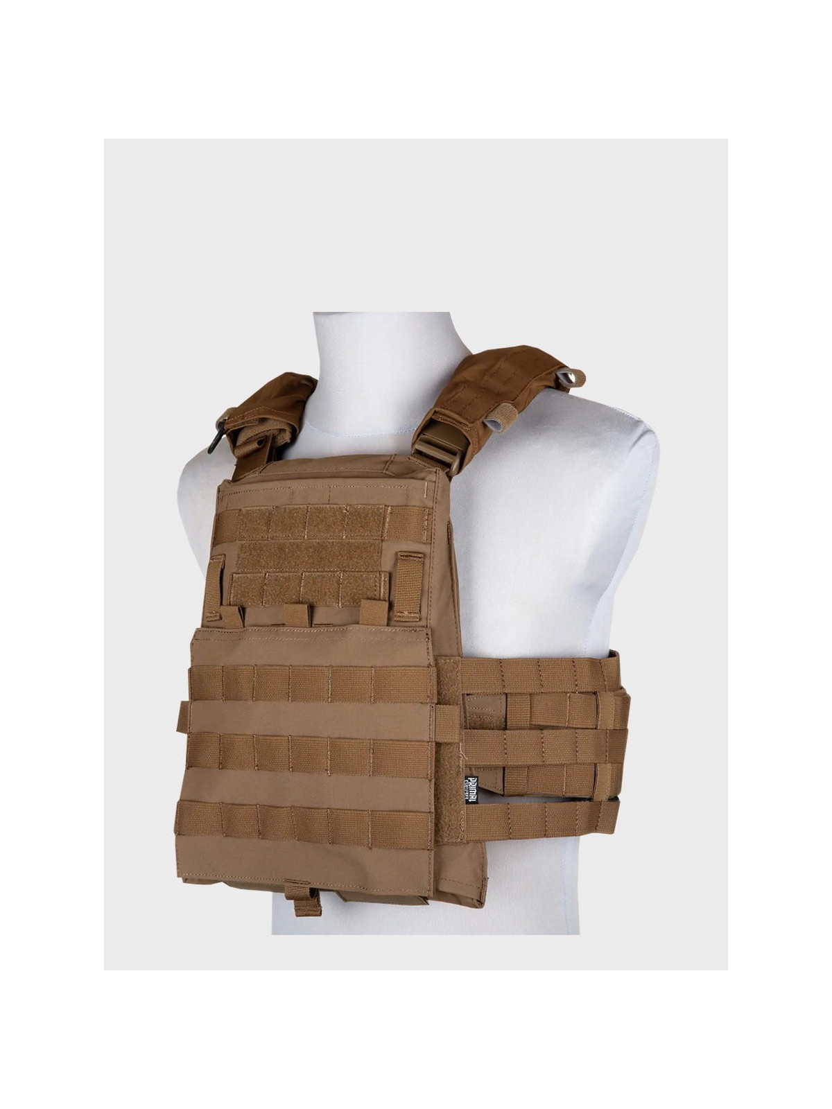 PRIMAL GEAR Kamizelka taktyczna Plate Carrier Trias molle velcro coyote