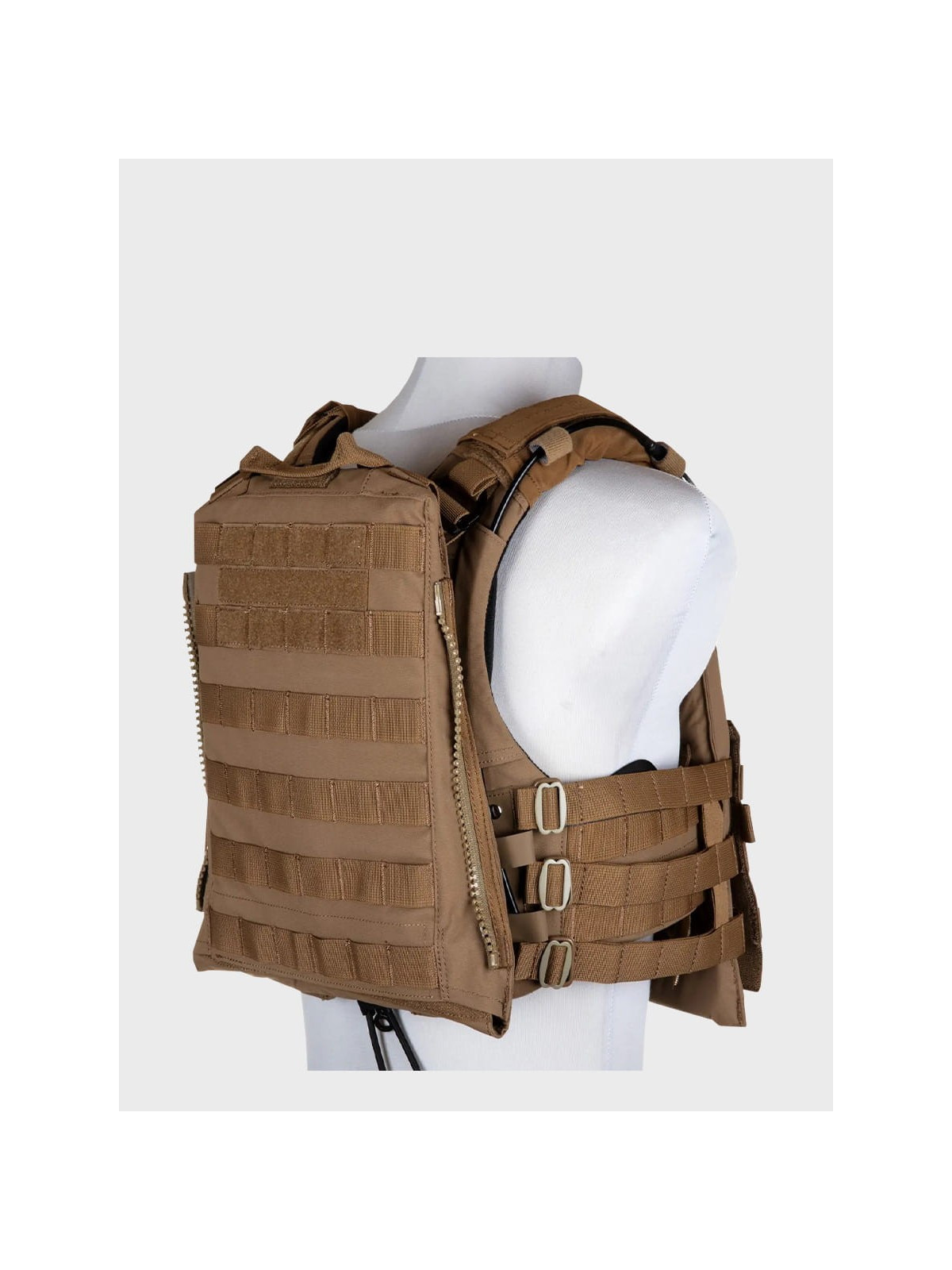 PRIMAL GEAR Kamizelka taktyczna Plate Carrier Trias molle velcro coyote