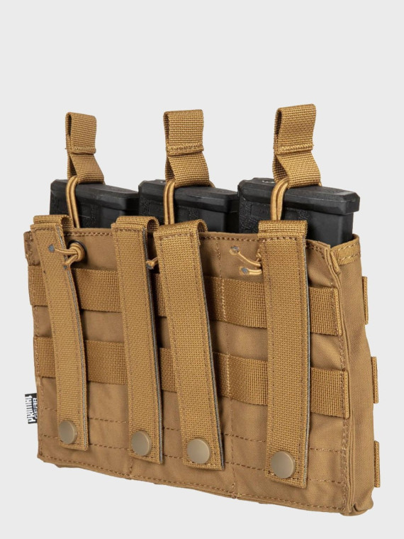 PRIMAL GEAR Ładownica potrójna na magazynki AK/M4/G36 Open Koga Coyote