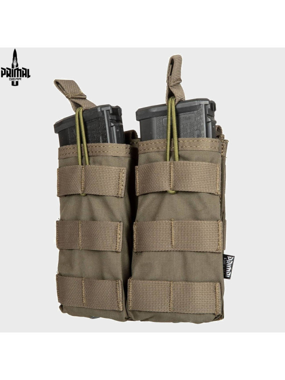 PRIMAL GEAR Ładownica na magazynki podwójna AK,M4/M16,G36,Grot RIDAE oliwkowa