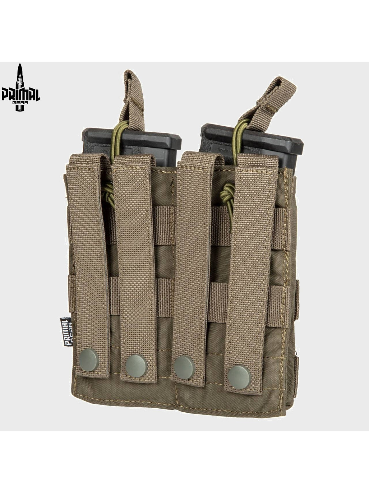 PRIMAL GEAR Ładownica na magazynki podwójna AK,M4/M16,G36,Grot RIDAE oliwkowa