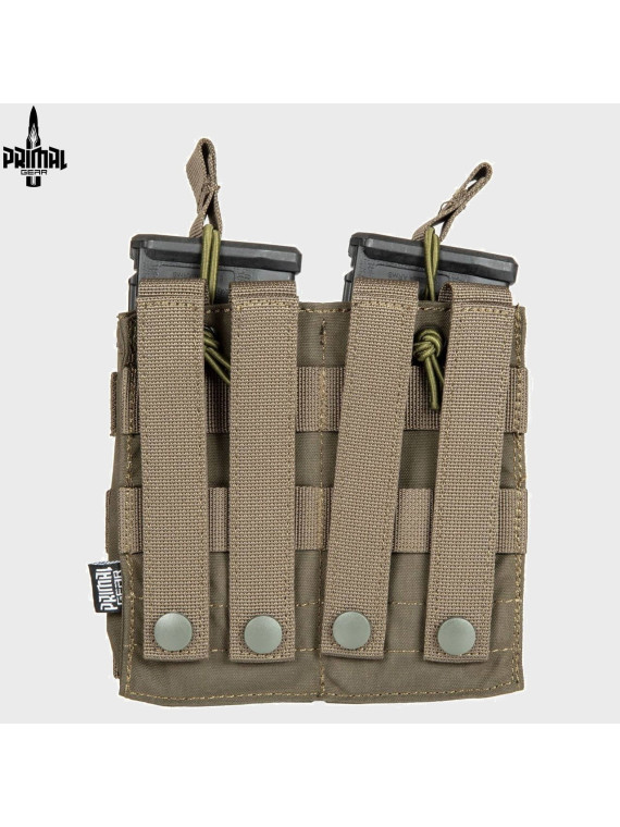 PRIMAL GEAR Ładownica na magazynki podwójna AK,M4/M16,G36,Grot RIDAE oliwkowa