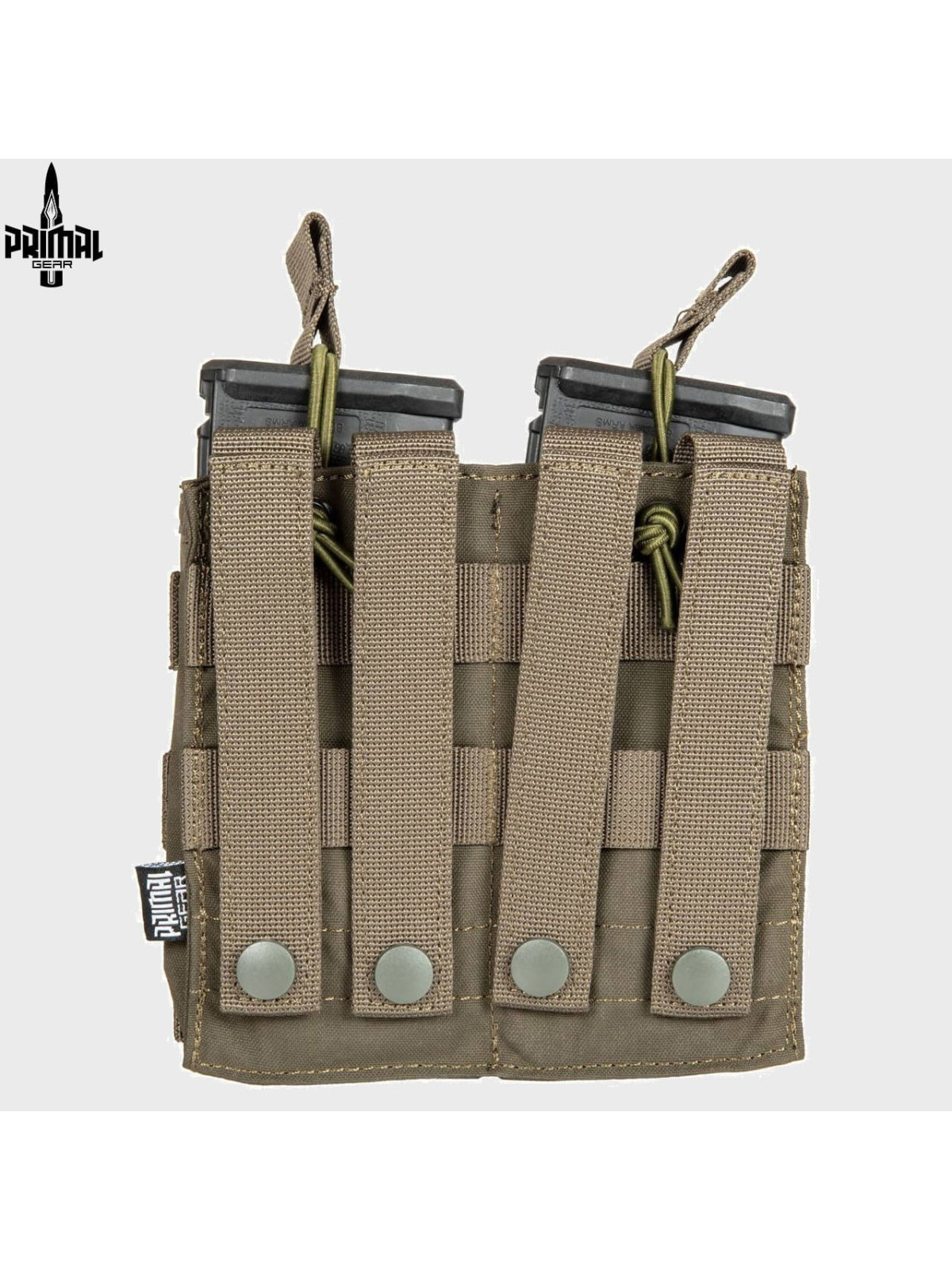 PRIMAL GEAR Ładownica na magazynki podwójna AK,M4/M16,G36,Grot RIDAE oliwkowa
