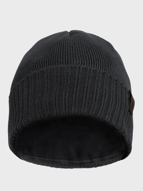 AGBO CZAPKA ZIMOWA Z WEŁNY MERYNOSA Merino HOGAN CIEMNOSZARA