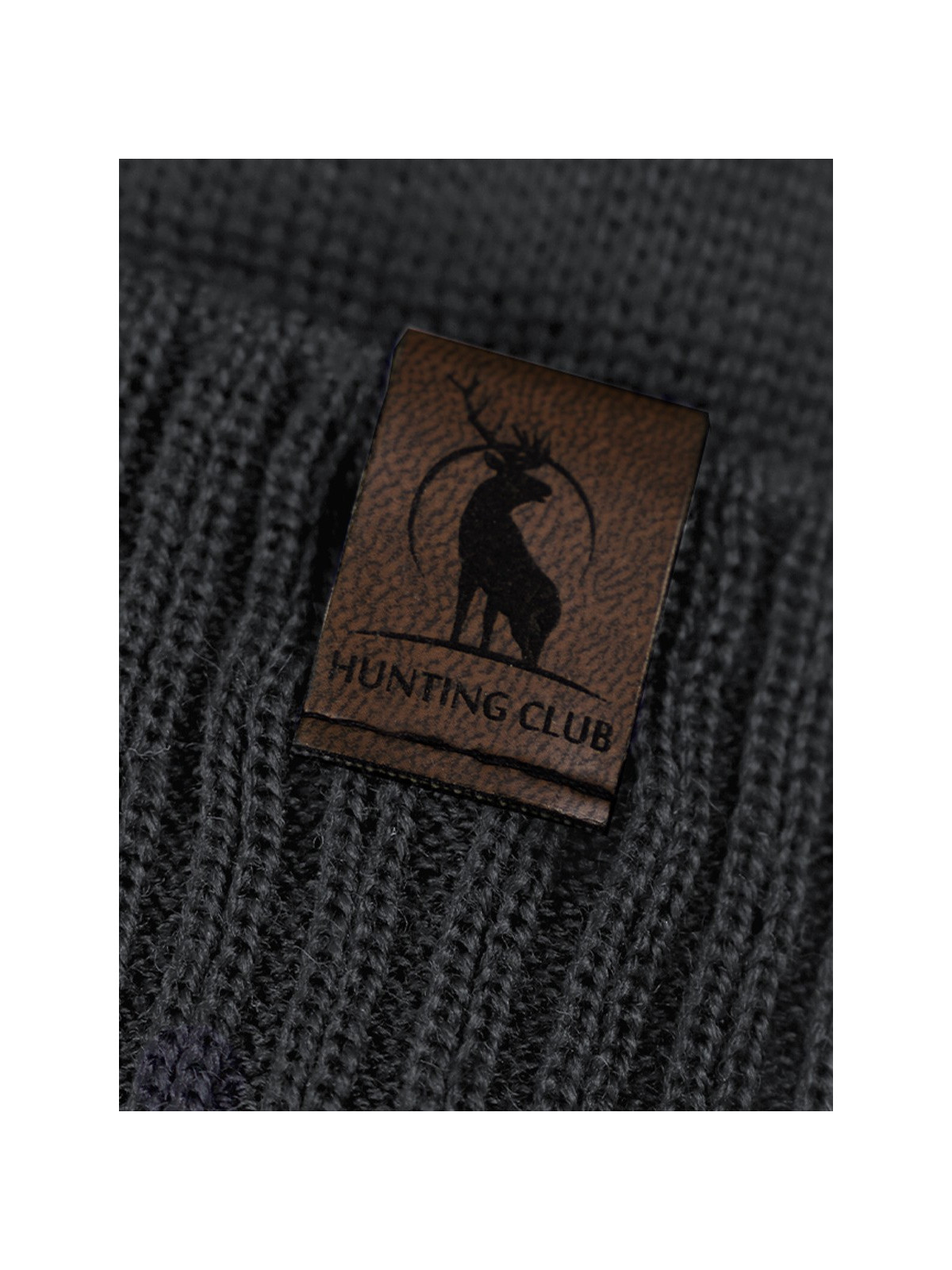 AGBO CZAPKA ZIMOWA Z WEŁNY MERYNOSA Merino HOGAN CIEMNOSZARA