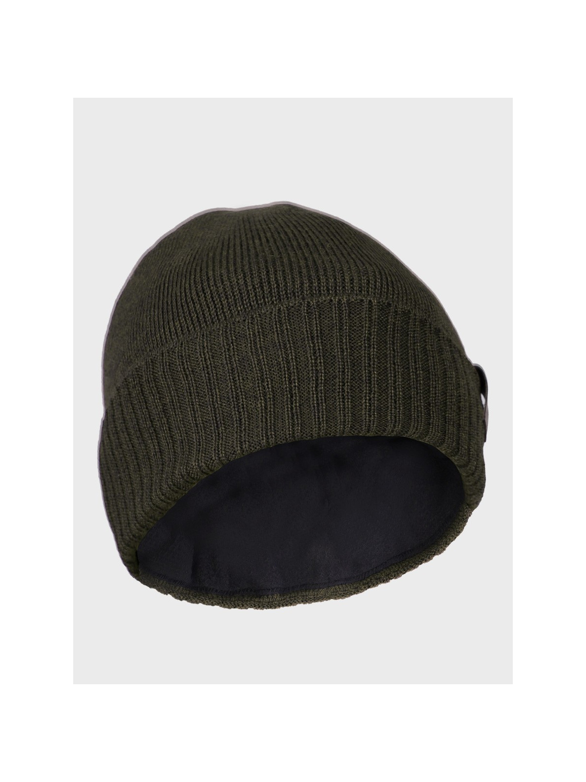 AGBO CZAPKA ZIMOWA Z WEŁNY MERYNOSA Merino HOGAN KHAKI