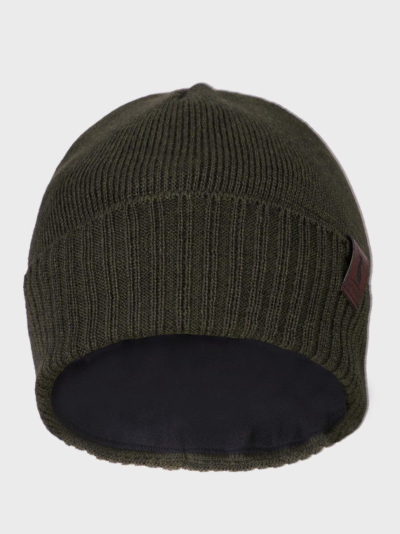 AGBO CZAPKA ZIMOWA Z WEŁNY MERYNOSA Merino HOGAN KHAKI