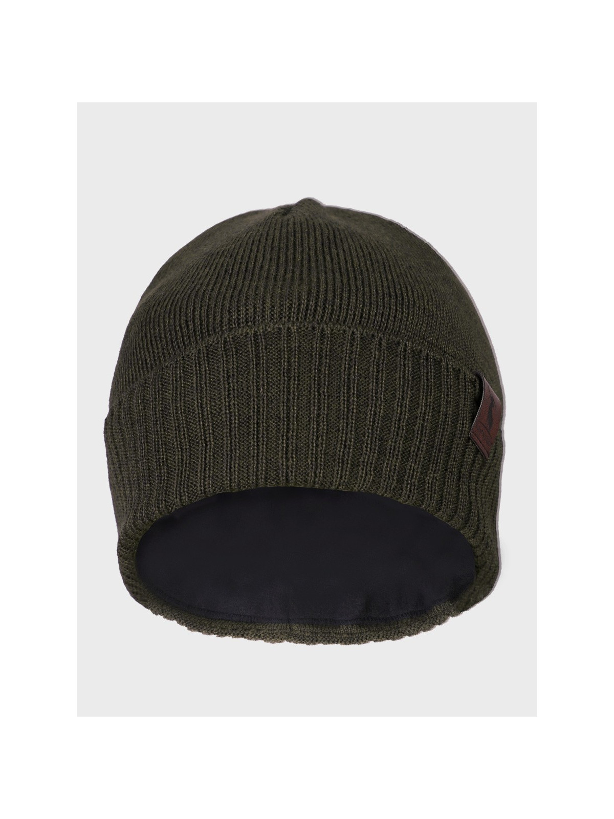 AGBO CZAPKA ZIMOWA Z WEŁNY MERYNOSA Merino HOGAN KHAKI