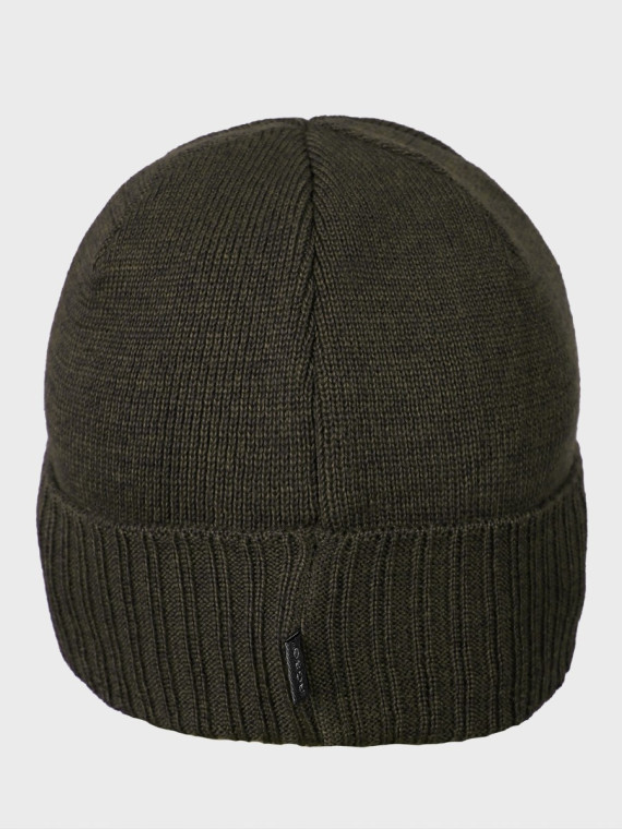 AGBO CZAPKA ZIMOWA Z WEŁNY MERYNOSA Merino HOGAN KHAKI