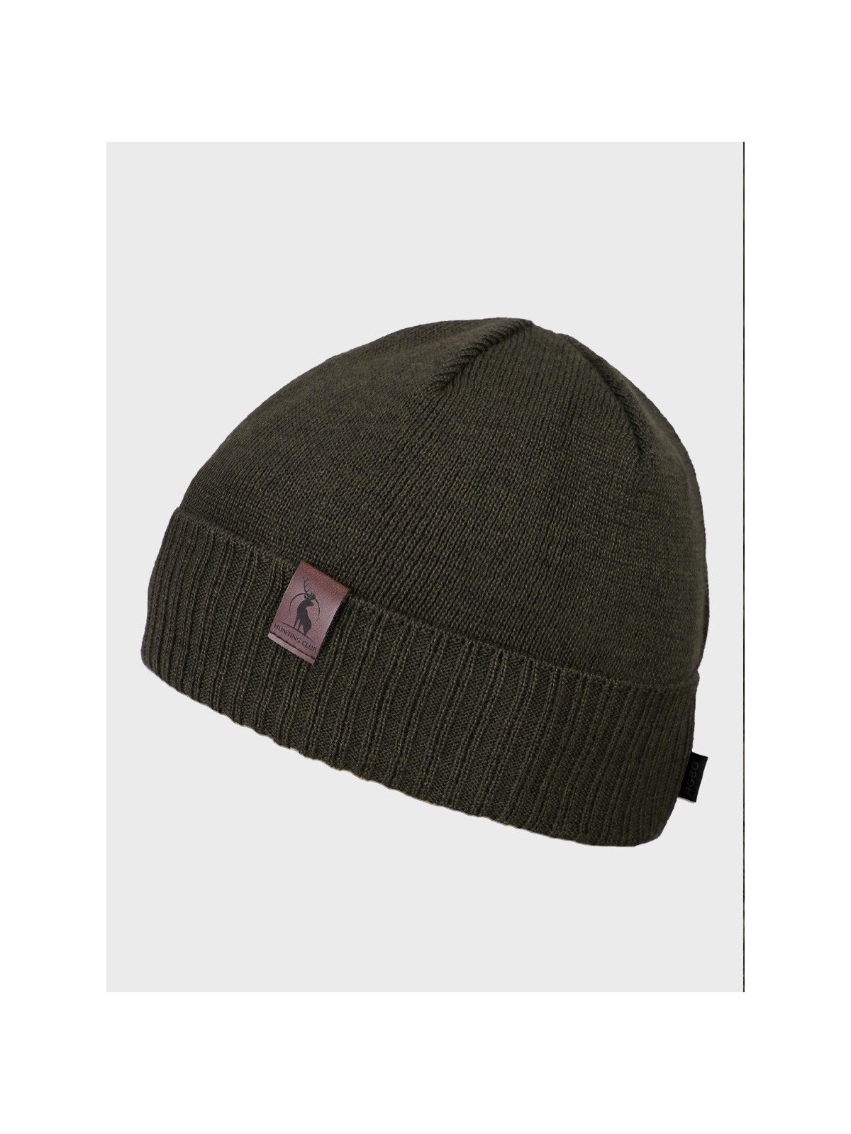 AGBO CZAPKA ZIMOWA Z WEŁNY MERYNOSA Merino HOGAN KHAKI