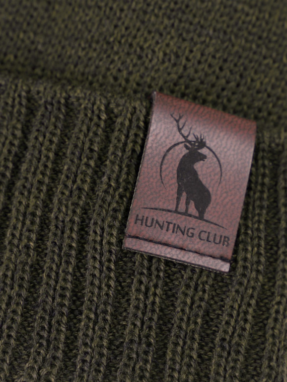AGBO CZAPKA ZIMOWA Z WEŁNY MERYNOSA Merino HOGAN KHAKI