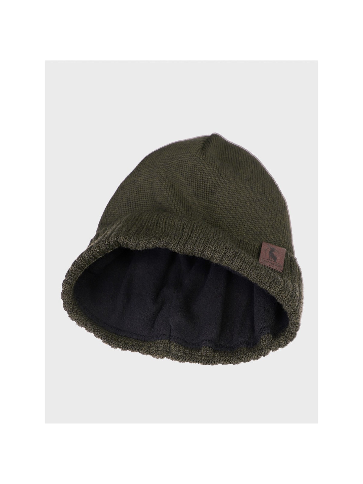 AGBO CZAPKA ZIMOWA Z WEŁNY MERYNOSA Merino HOGAN KHAKI