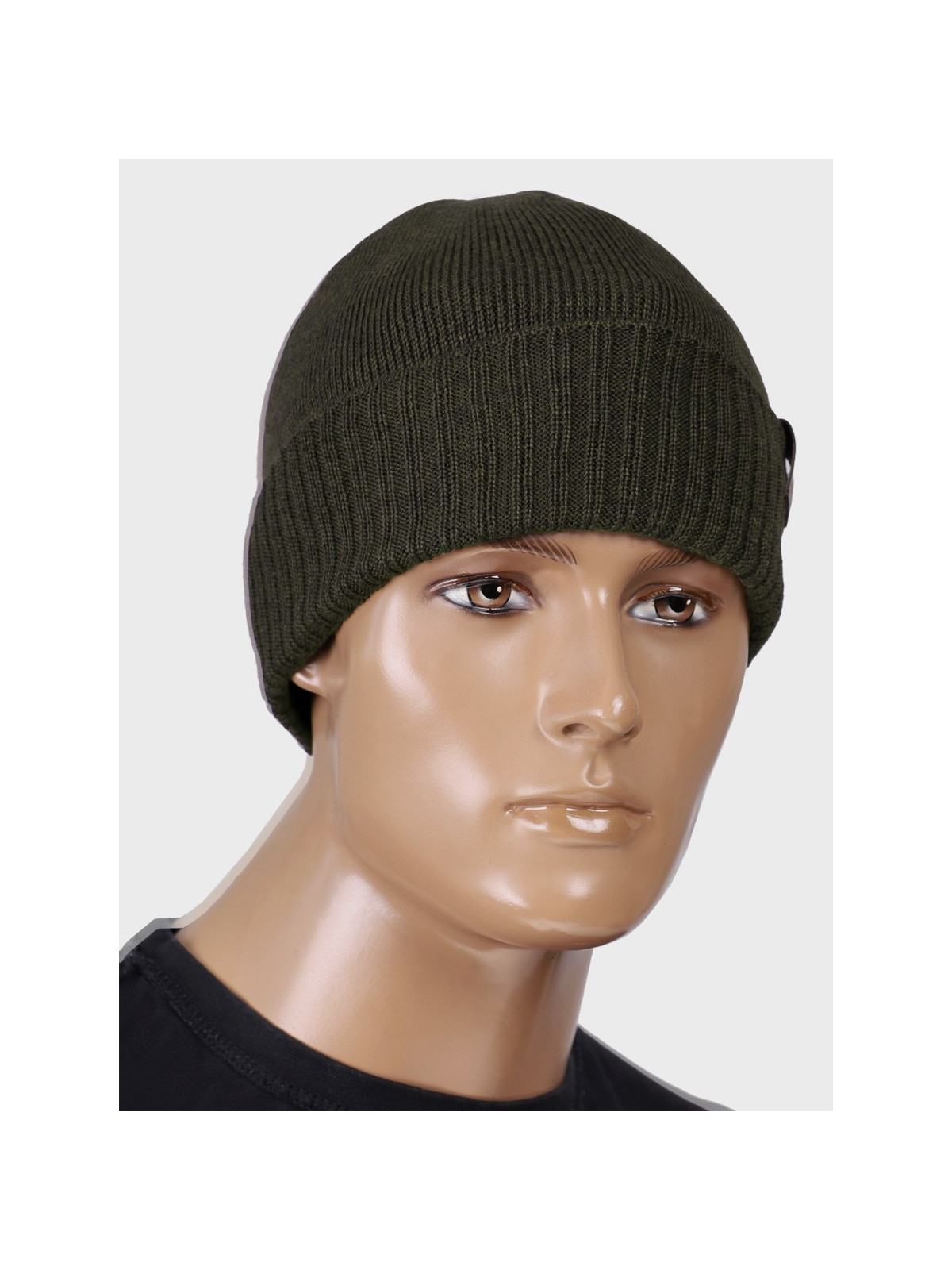 AGBO CZAPKA ZIMOWA Z WEŁNY MERYNOSA Merino HOGAN KHAKI