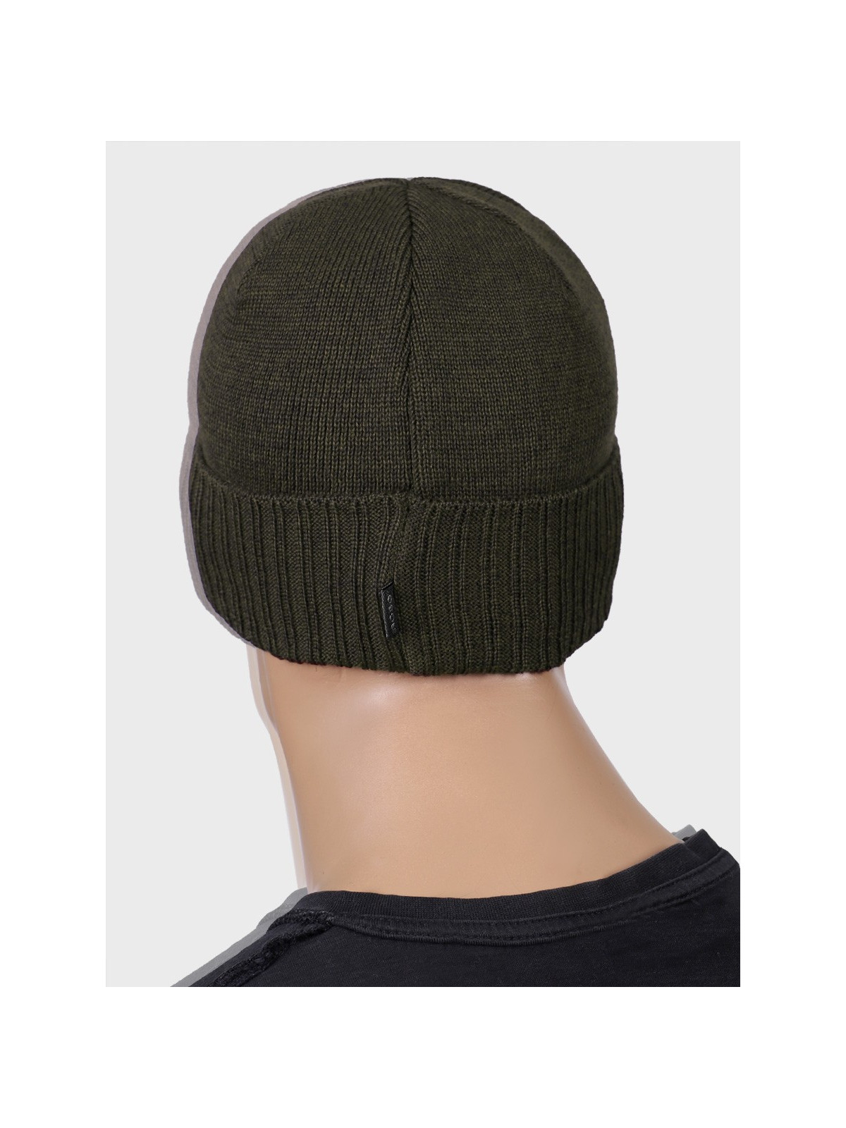 AGBO CZAPKA ZIMOWA Z WEŁNY MERYNOSA Merino HOGAN KHAKI