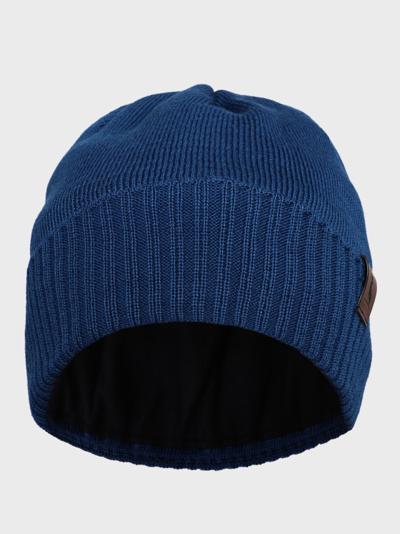 AGBO CZAPKA ZIMOWA Z WEŁNY MERYNOSA Merino HOGAN NIEBIESKA